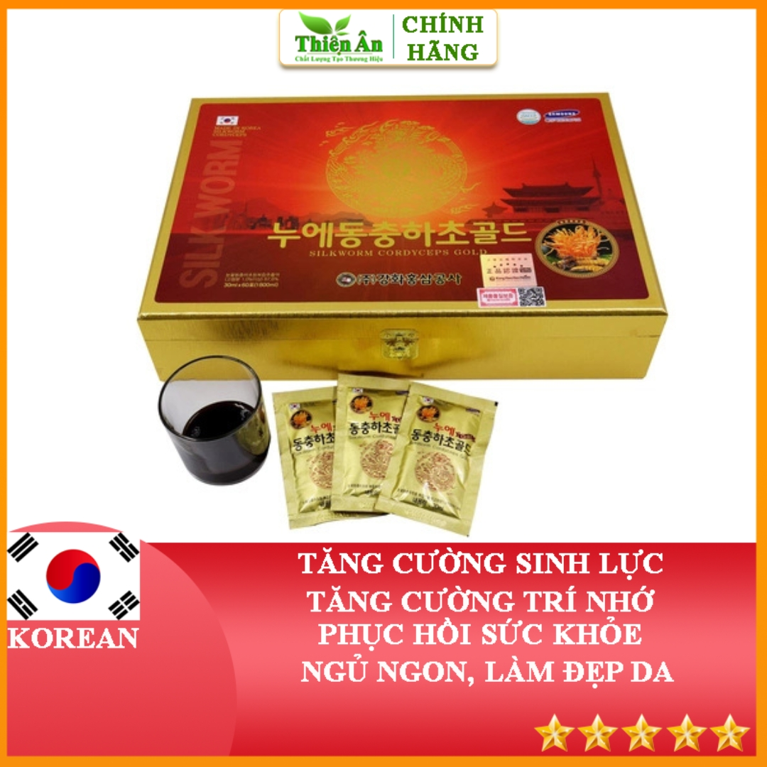 Nước Đông Trùng Hạ Thảo Kanghwa Hộp 60 Gói - Ảnh 2