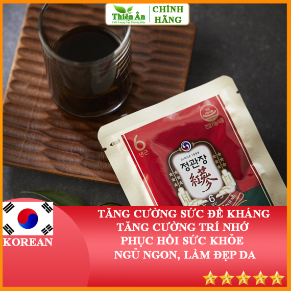 Nước Hồng Sâm Pha Sẵn Dạng Gói KRG Tonic Original 30 Gói x 50ml/Gói
