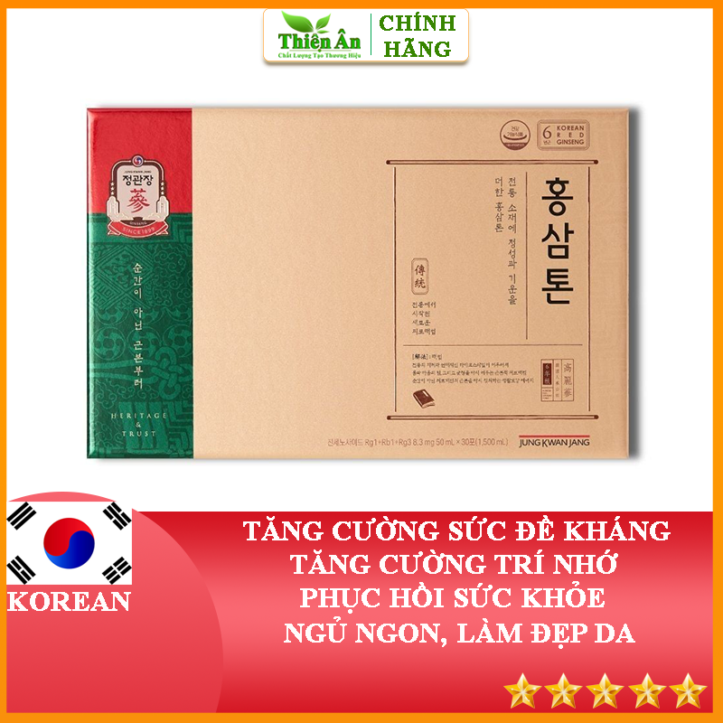 Nước Hồng Sâm Pha Sẵn KGC Tonic Hộp 30 Gói - Ảnh 3