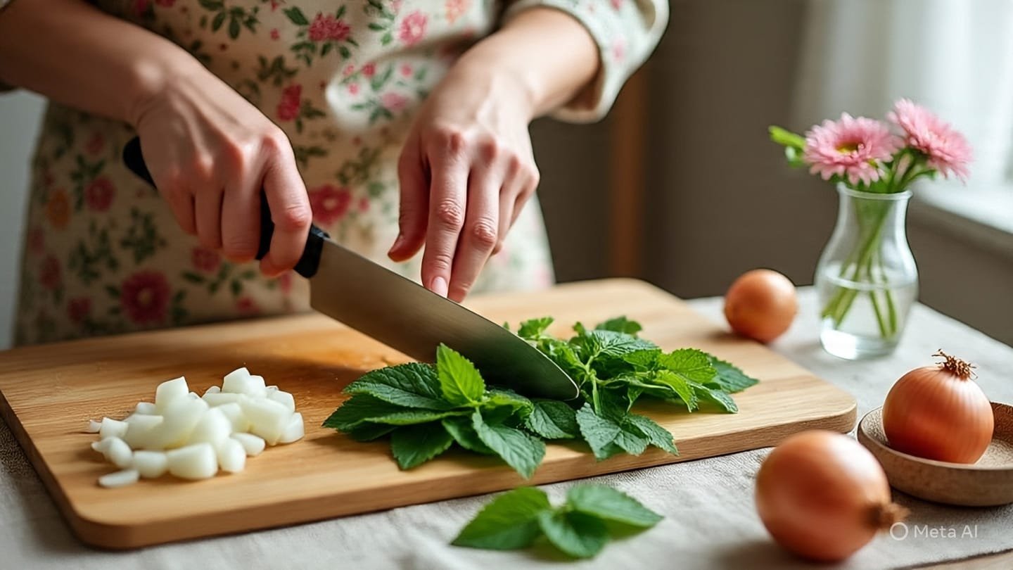 Mẹo dân gian chữa cảm lạnh bằng lá tía tô và hành tươi – đơn giản mà hiệu quả